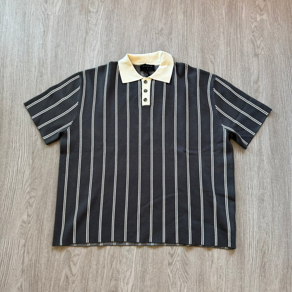 RLC STRIPED COLLARED SHIRT || W/ TAGS