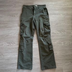 MINTCREW WIDE LEG CARGO PANTS. (GREEN)